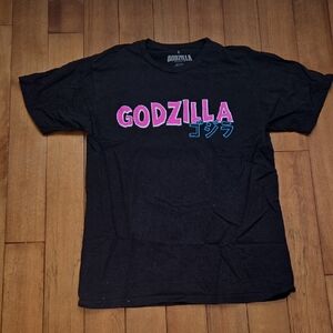 Godzilla Black Graphic T-Shirt Size S
